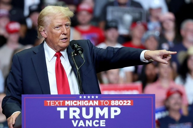 Ông Donald Trump tại cuộc vận động tranh cử ngày 20/7. (Ảnh: Reuters) Ông Donald Trump tại cuộc vận động tranh cử ngày 20/7. (Ảnh: Reuters)