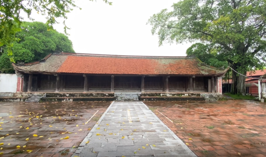 Tiền đường Chùa Đậu. (Ảnh: Bích Hằng/Vietnam+) Tiền đường Chùa Đậu. (Ảnh: Bích Hằng/Vietnam+)
