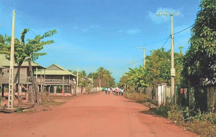 Một góc làng Dip. Ảnh: Ngọc Tuấn