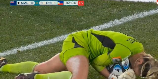 Chiến thắng của ĐT nữ Philippines có đóng góp xuất sắc của thủ môn Olivia McDaniel- Ảnh cắt từ video Chiến thắng của ĐT nữ Philippines có đóng góp xuất sắc của thủ môn Olivia McDaniel- Ảnh cắt từ video