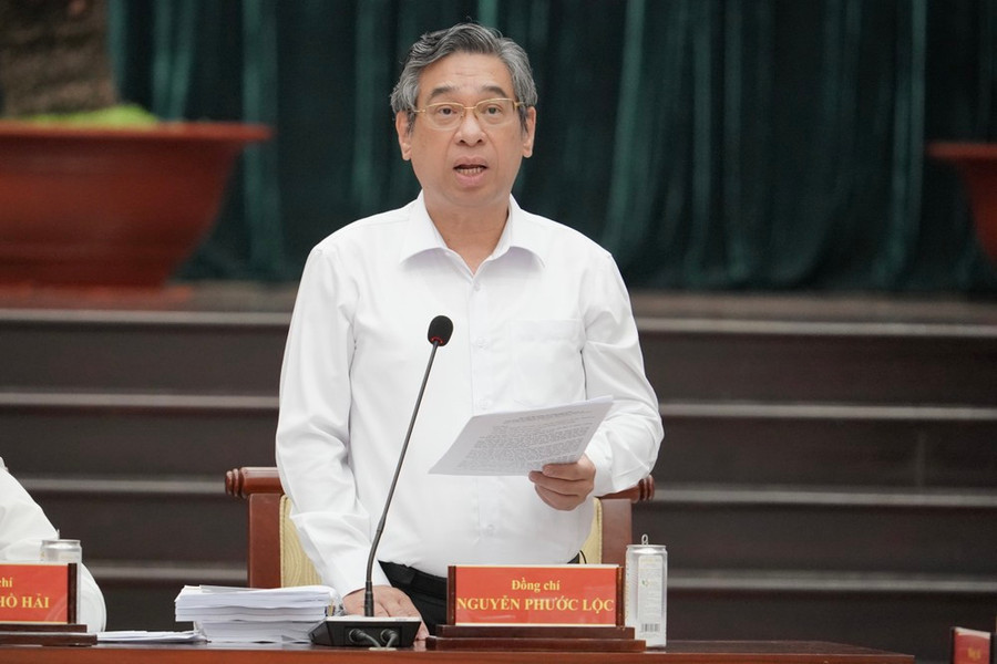 Đồng chí Nguyễn Phước Lộc phát biểu tại hội nghị. Ảnh: HOÀNG HÙNG Đồng chí Nguyễn Phước Lộc phát biểu tại hội nghị. Ảnh: HOÀNG HÙNG
