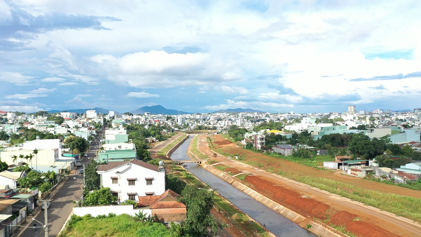 Khu vực suối Hội Phú nhìn từ trên cao. Ảnh: Quang Tấn