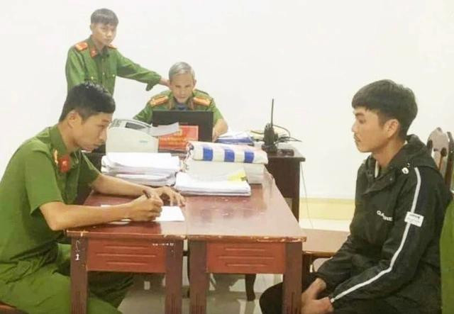 Bị can Lường Văn Nghiêm tại cơ quan công an. ẢNH: CTV