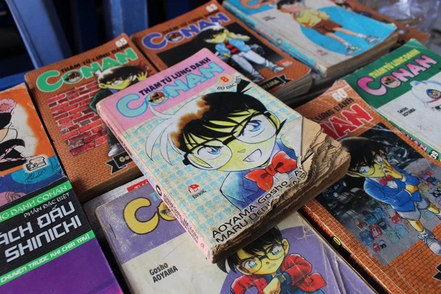 Những bộ truyện tranh được nhiều "mọt sách" săn lùng với giá tiền triệu. Ảnh THÁI THANH Những bộ truyện tranh được nhiều "mọt sách" săn lùng với giá tiền triệu. Ảnh THÁI THANH