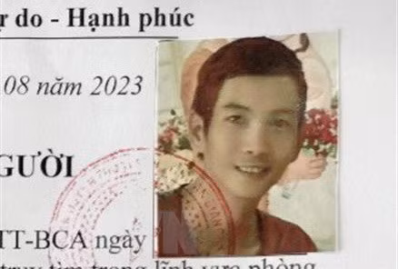 Đối tượng Nguyễn Tuấn Lên đang bị Cơ quan Cảnh sát Điều tra Công an huyện Thoại Sơn (An Giang) truy tìm. (Ảnh: TTXVN phát)