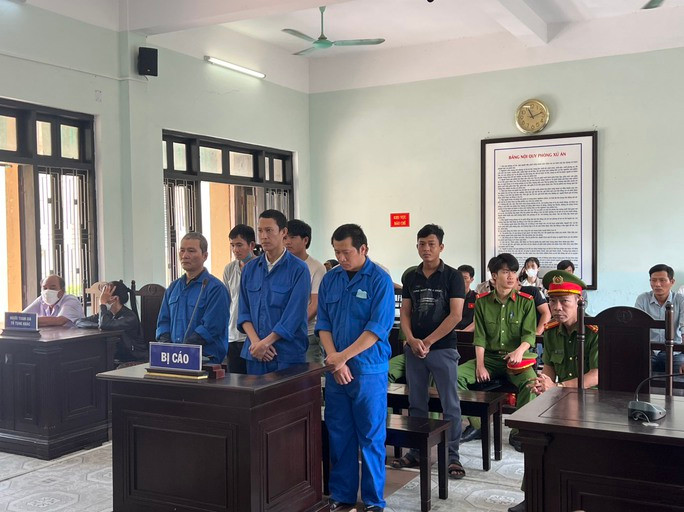 Các bị cáo tại tòa