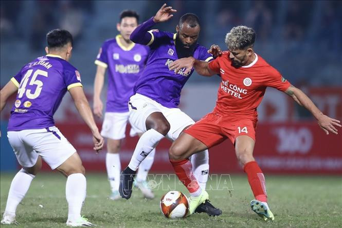 Hà Nội FC cũng có sự thay đổi khá nhiều để lấy lại vị thế số 1 của mình. Ảnh: TTXVN