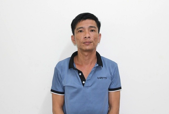 Lê Quang Vũ tại cơ quan công an.