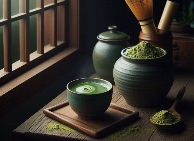 Trà matcha có thể giúp người lớn tuổi ngủ ngon hơn, hỗ trợ khống chế tình trạng suy giảm nhận thức - Minh họa AI: Anh Thư