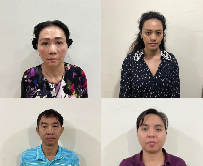 Khởi tố thêm 4 bị can trong vụ Vạn Thịnh Phát - Ảnh 1. Các bị can Trương Mỹ Lan, Trương Huệ Vân, Hồ Bửu Phương, Nguyễn Phương Hồng (từ trái sang phải, từ trên xuống dưới). Ảnh: Bộ Công an