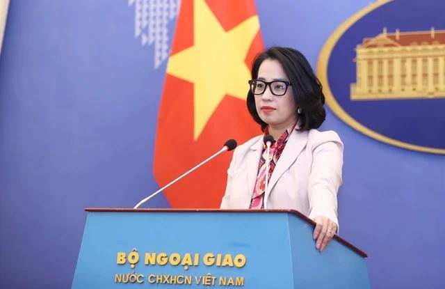 Người phát ngôn Bộ Ngoại giao Việt Nam Phạm Thu Hằng. Ảnh: BNG Người phát ngôn Bộ Ngoại giao Việt Nam Phạm Thu Hằng. Ảnh: BNG
