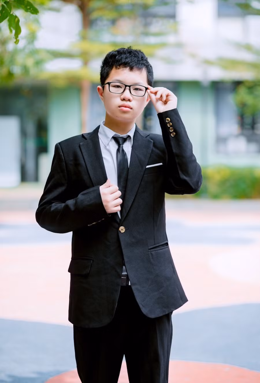 Đỗ Hải Nam (học sinh lớp 9G0 Trường THCS Newton) trở thành thủ khoa chuyên Toán của Trường THPT Chuyên Đại học Sư phạm Hà Nội năm 2023 với 2 điểm 10 tuyệt đối. Ảnh: Nhân vật cung cấp