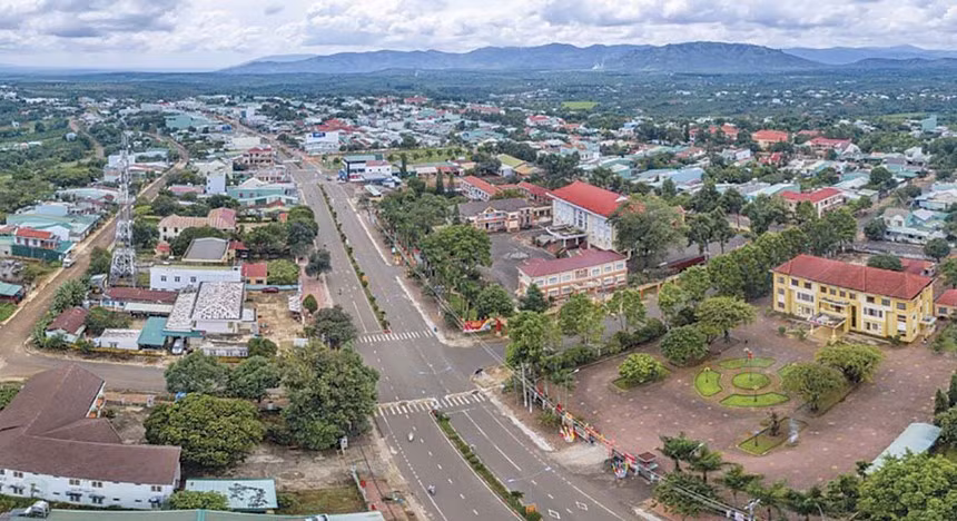 Trung tâm huyện Ia Grai hôm nay (ảnh nguồn internet)