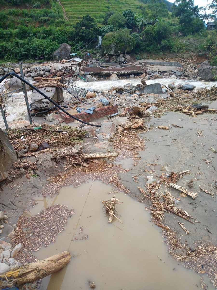 Lũ quét tan hoang tại xã Liên Minh, thị xã Sa Pa đêm 12 đến sáng 13-9 Lũ quét tan hoang tại xã Liên Minh, thị xã Sa Pa đêm 12 đến sáng 13-9