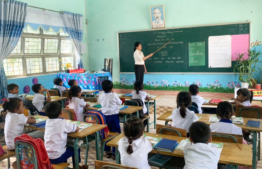 Cơ sở vật chất đầy đủ, khang trang giúp các trường học trên địa bàn huyện Ia Pa nâng cao chất lượng dạy và học. Ảnh: Vũ Chi Cơ sở vật chất đầy đủ, khang trang giúp các trường học trên địa bàn huyện Ia Pa nâng cao chất lượng dạy và học. Ảnh: Vũ Chi