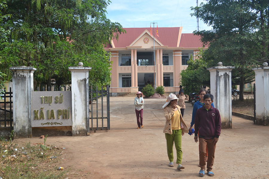Trụ sở xã Ia Phí, huyện Chư Păh. Ảnh: Hoàng Minh