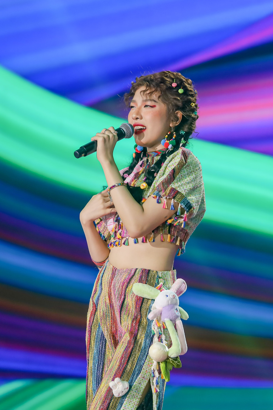 Cô gái 20 tuổi này hiện đang là sinh viên trường Đại học Sân khấu Điện ảnh, chuyên ngành Đạo diễn điện ảnh truyền hình và cũng là top 8 thí sinh xuất sắc nhất của Vietnam Idol 2023. Ảnh: NVCC