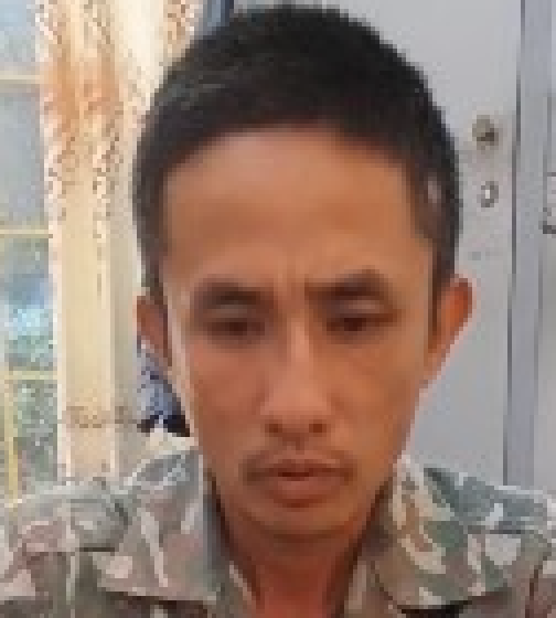 Đối tượng Trần Ngọc Vương tại cơ quan công an.