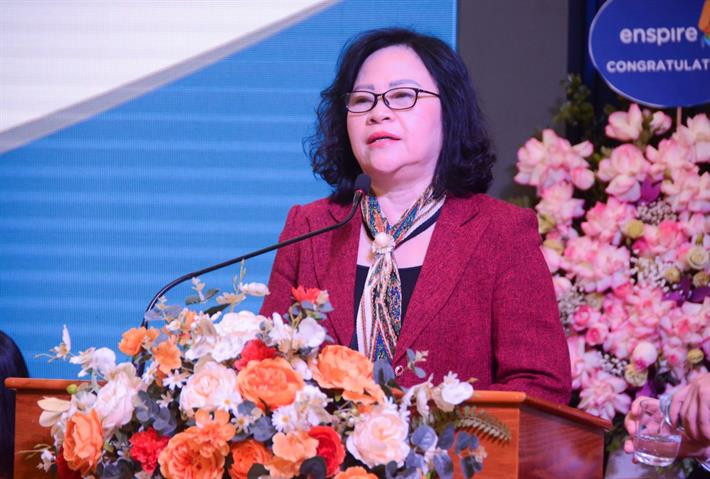 Thứ trưởng Ngô Thị Minh phát biểu tại hội thảo. (Ảnh: Bộ GD-ĐT) Thứ trưởng Ngô Thị Minh phát biểu tại hội thảo. (Ảnh: Bộ GD-ĐT)