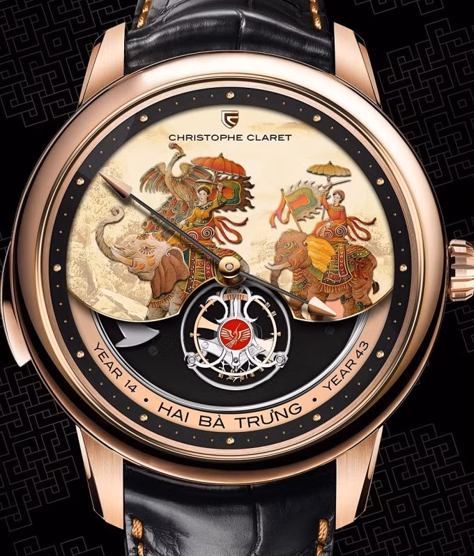 Hình ảnh bức tranh được chia sẻ trên instagram của hãng đồng hồ Thụy Sĩ. Ảnh: Instagram Christophe Claret