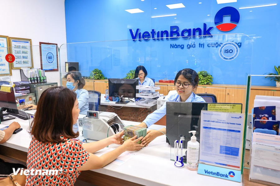 VietinBank là 1 trong 4 ngân hàng thương mại được Ngân hàng Nhà nước chỉ định bán vàng trực tiếp cho người dân. (Ảnh: Vietnam+)