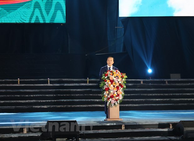 Phó Thủ tướng Trần Hồng Hà phát biểu tại sự kiện. (Ảnh: Minh Anh/Vietnam+)