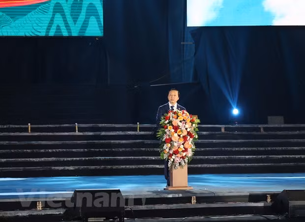 Phó Thủ tướng Trần Hồng Hà phát biểu tại sự kiện. (Ảnh: Minh Anh/Vietnam+)