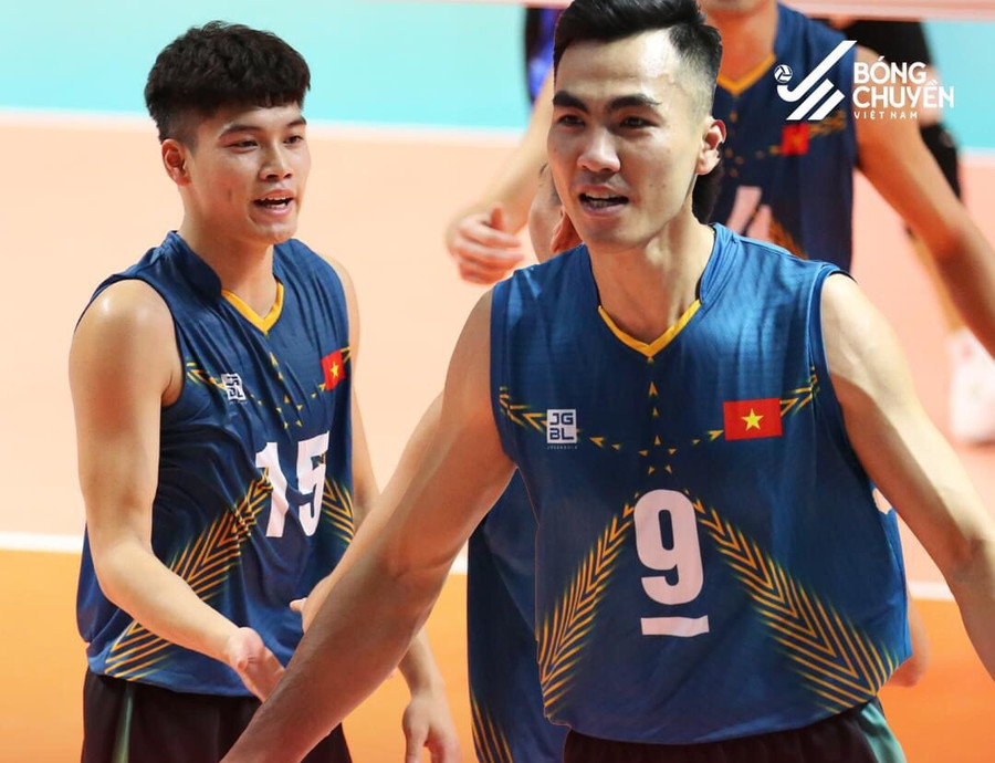 Đội tuyển bóng chuyền nam Việt Nam giành chiến thắng trước Đài Loan (Trung Quốc) tại giải AVC Challenge Cup 2023. Ảnh: VFV Đội tuyển bóng chuyền nam Việt Nam giành chiến thắng trước Đài Loan (Trung Quốc) tại giải AVC Challenge Cup 2023. Ảnh: VFV