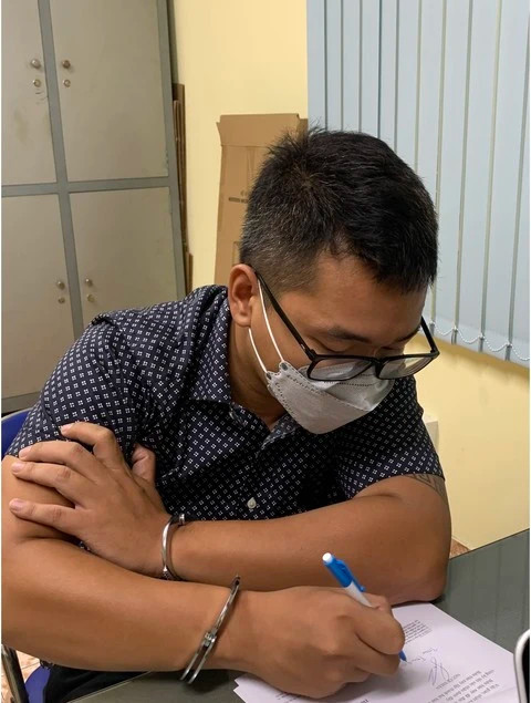 Bị can Trần Trung Hiếu tại cơ quan điều tra