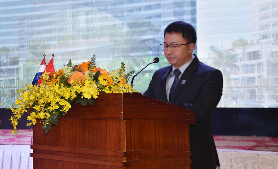 Ông Vũ Đức Nhất-Tổng Giám đốc tập đoàn Philips Việt Nam phát biểu tại lễ ký kết. Ảnh: Hà Phương