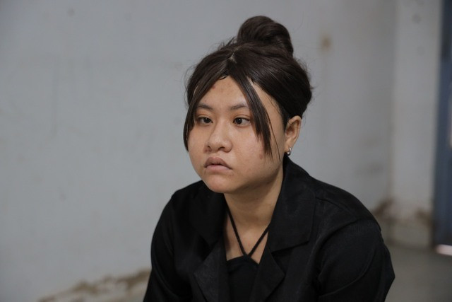 Phạm Thị Kim Anh tại cơ quan công an Phạm Thị Kim Anh tại cơ quan công an