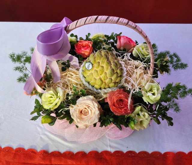 Quả na dai được đấu giá cao nhất là 220 triệu đồng. Ảnh: V.T