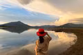 Biển Hồ chuyển sắc trong hoàng hôn