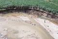 Mỗi năm, sông Ayun lại “ngoạm” sâu vào đất sản xuất của người dân, cuốn trôi hàng chục hecta đất ven sông. Ảnh: M.P