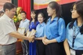 Gặp mặt học sinh và giáo viên có dự án tham gia cuộc thi khoa học, kỹ thuật cấp quốc gia