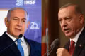 Thủ tướng Israel Benjamin Netanyahu (trái) và Tổng thống Thổ Nhĩ Kỳ Recep Tayyip Erdogan. Ảnh: CGTN