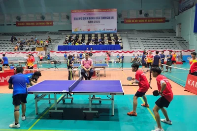 Hơn 137 tay vợt tranh tài ở giải vô địch bóng bàn tỉnh Gia Lai