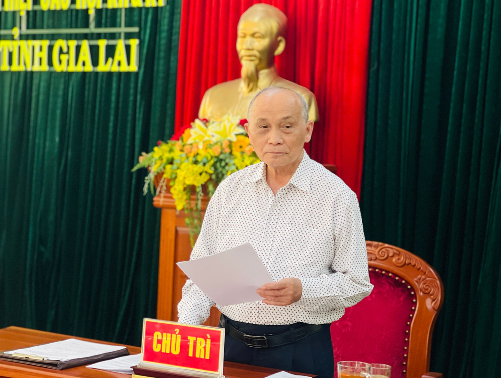 PGS. TS Nguyễn Danh-Chủ tịch Liên hiệp các Hội Khoa học và Kỹ thuật tỉnh Gia Lai chủ trì hội nghị. Ảnh: Trần Dung 9967cf487be9c5b79cf8.jpg