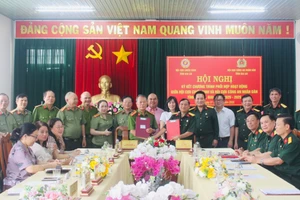 Hội Cựu chiến binh tỉnh phối hợp với Hội Cựu Công an Nhân dân tỉnh ký kết chương trình phối hợp.