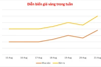 Giá vàng vọt tăng 600.000 đồng, ở mức cao nhất lịch sử với 125,4 triệu đồng