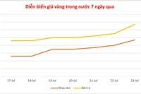 Tăng vọt 1,2 triệu đồng, vàng miếng neo mức cao 122,7 triệu đồng/lượng
