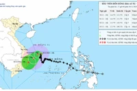 Dự báo chiều 3-12, bão số 15 sẽ suy yếu thành vùng áp thấp