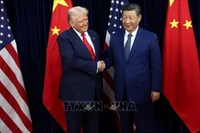Tổng thống Mỹ Donald Trump (trái) trong cuộc gặp Chủ tịch Trung Quốc Tập Cận Bình tại Busan, Hàn Quốc ngày 30/10/2025. Ảnh: REUTERS/TTXVN