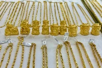 Vàng nhẫn trong nước ngày 28-6 giảm 200.000-700.000 đồng/kg