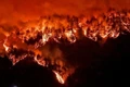 Cháy rừng ở thành phố Samcheok, tỉnh Gangwon, Hàn Quốc, ngày 4/3/2022. (Ảnh: Yonhap)