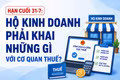 Hạn cuối 31-7: Hộ kinh doanh phải khai những gì với cơ quan thuế?
