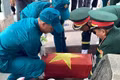 Quy tập, an táng hài cốt liệt sĩ được phát hiện tại xã Sró