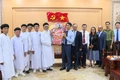 Phó Bí thư Tỉnh ủy Nguyễn Ngọc Lương tiếp các đoàn chức sắc tôn giáo thăm, chúc Tết