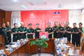 Binh đoàn 15 thăm, chúc Tết Bunpimay và kiểm tra Dự án cụm bản Mường Chăm tại Lào