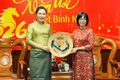 Phó Chủ tịch UBND tỉnh Nguyễn Thị Thanh Lịch tiếp xã giao tân Tổng Lãnh sự Lào tại Đà Nẵng